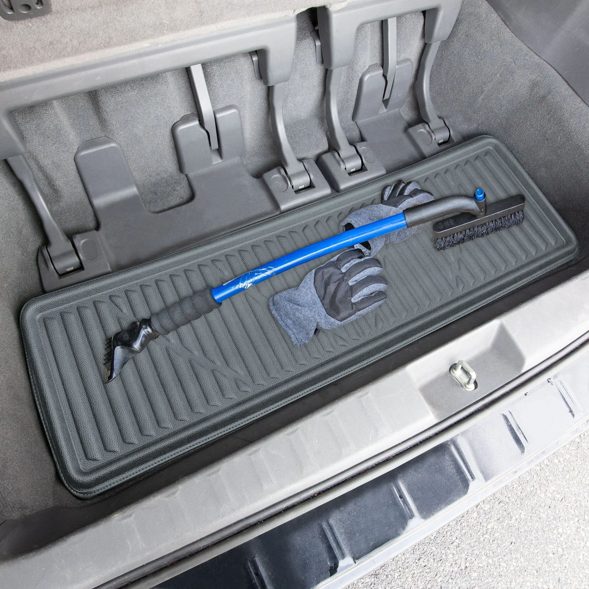 2011 - 2020 Toyota Sienna Faux Leather Custom Fit trunk Mats - Gray