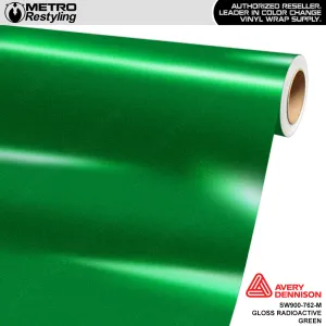 Avery Dennison SW900 Gloss Radioactive Green Vinyl Wrap | SW900-762-M