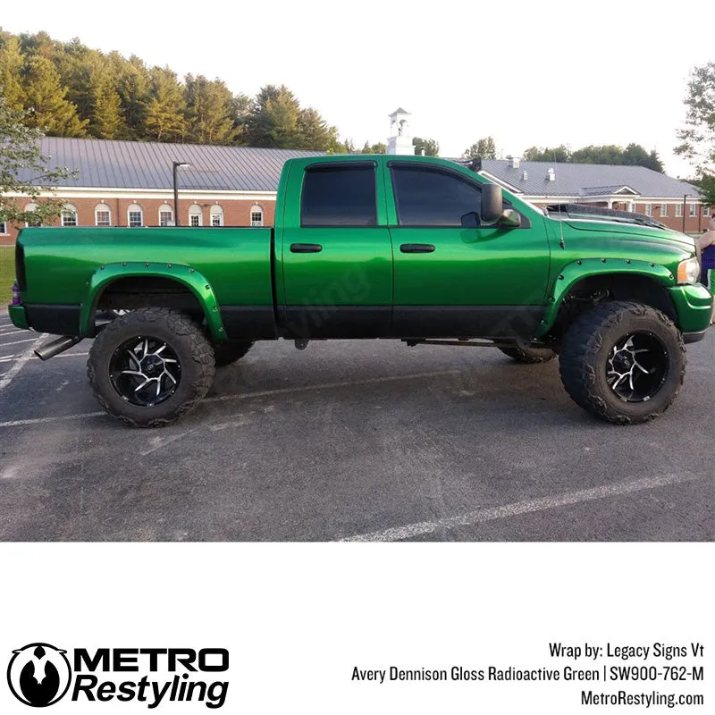 Avery Dennison SW900 Gloss Radioactive Green Vinyl Wrap | SW900-762-M