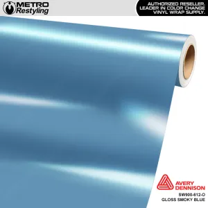 Avery Dennison SW900 Gloss Smoky Blue Vinyl Wrap | SW900-612-O