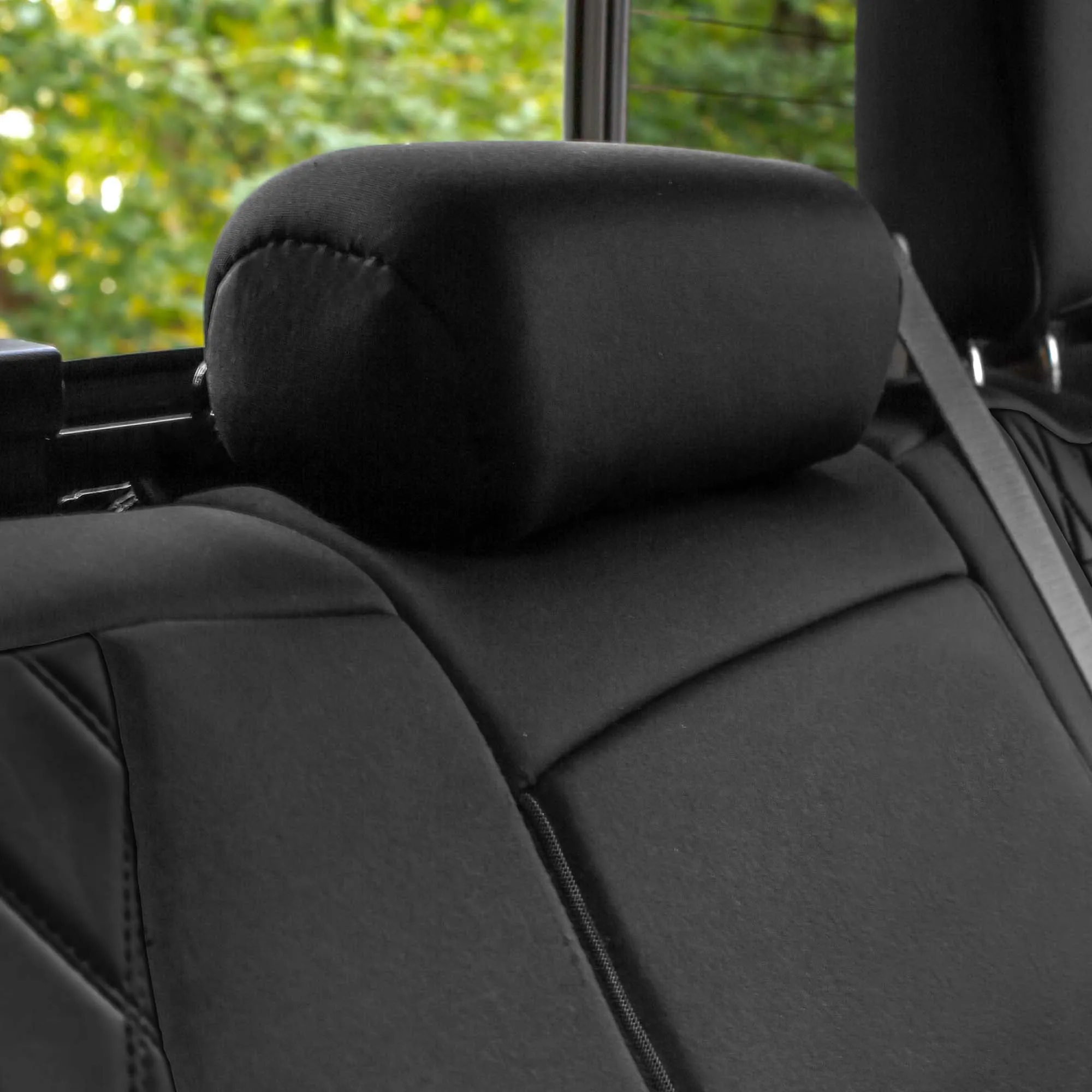 Chevrolet Silverado 1500 2500HD 3500HD RST | LTZ | HIGH COUNTRY  2019-2023 -  Rear Set Seat Covers - Black Ultraflex Neoprene