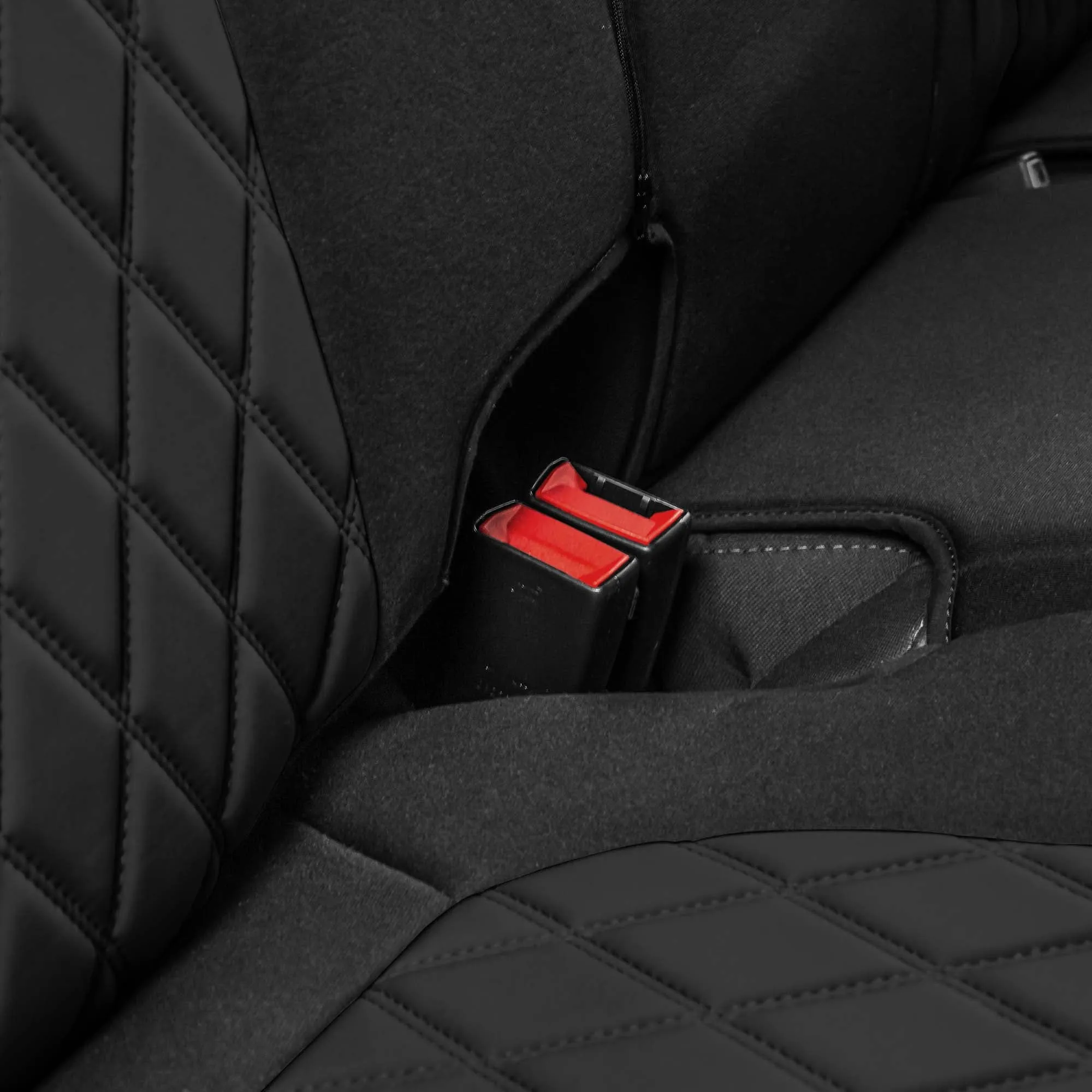 Chevrolet Silverado 1500 2500HD 3500HD RST | LTZ | HIGH COUNTRY  2019-2023 -  Rear Set Seat Covers - Black Ultraflex Neoprene