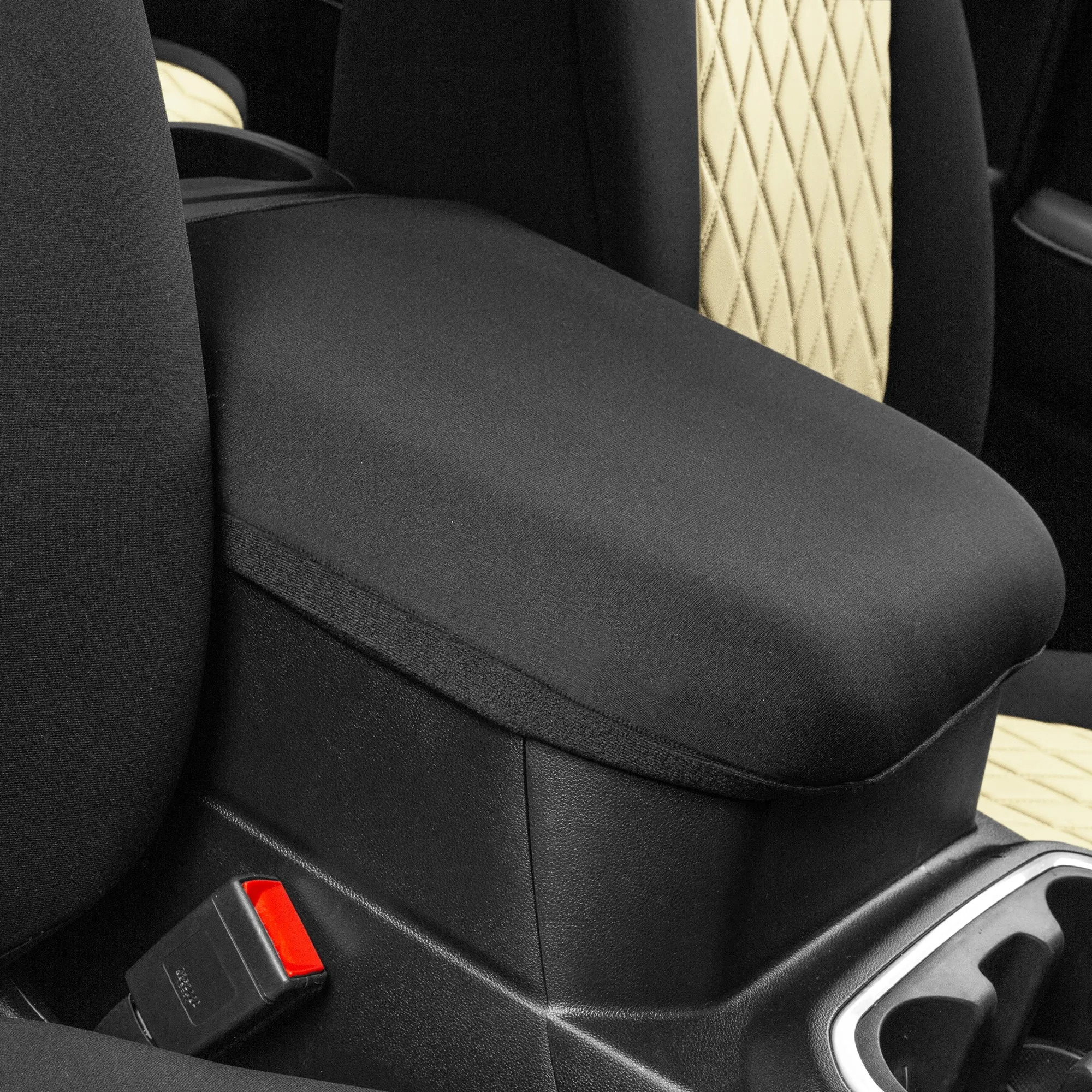 Chevrolet Silverado 1500 2500HD 3500HD WT | LT  2019 - 2023 -  Front Set Seat Covers - Beige Ultraflex Neoprene