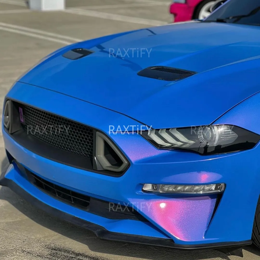 Color Shift Glitter Blue Red Vinyl Wrap