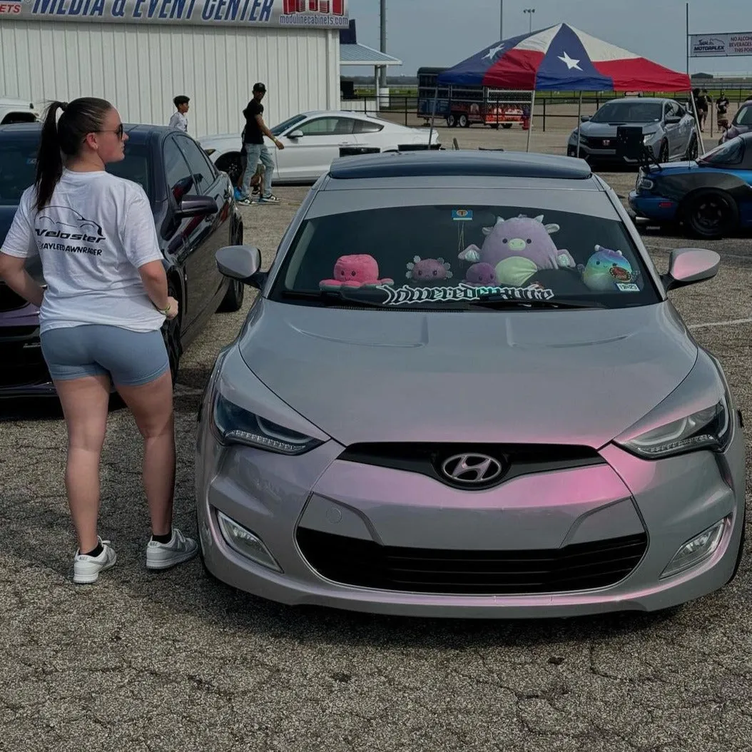 Color Shift Gray Pink Vinyl Wrap