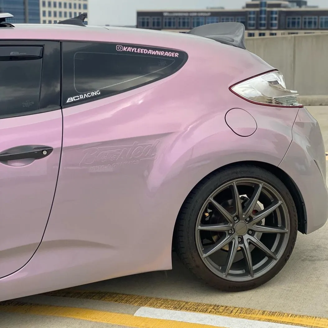 Color Shift Gray Pink Vinyl Wrap