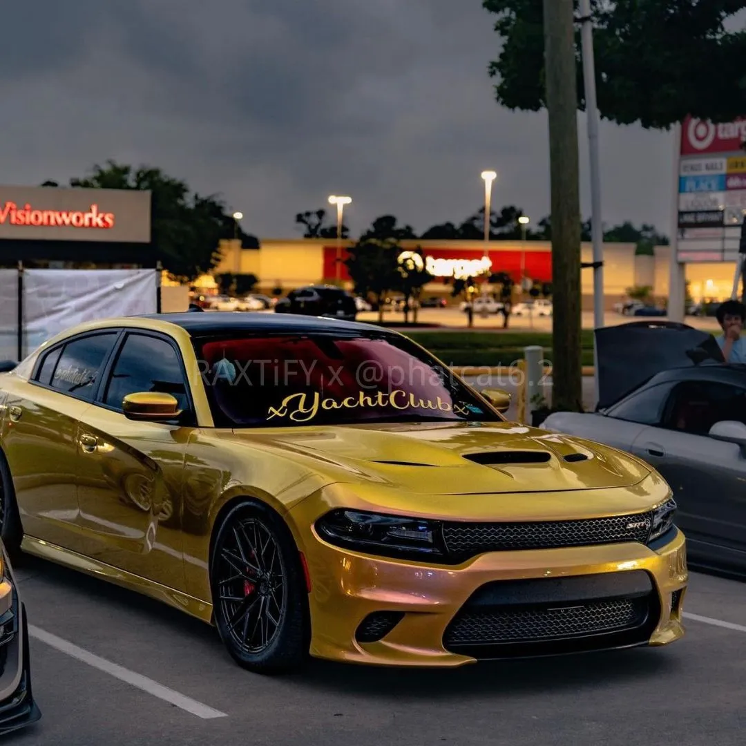 Color Shift Lemon Peach Vinyl Wrap