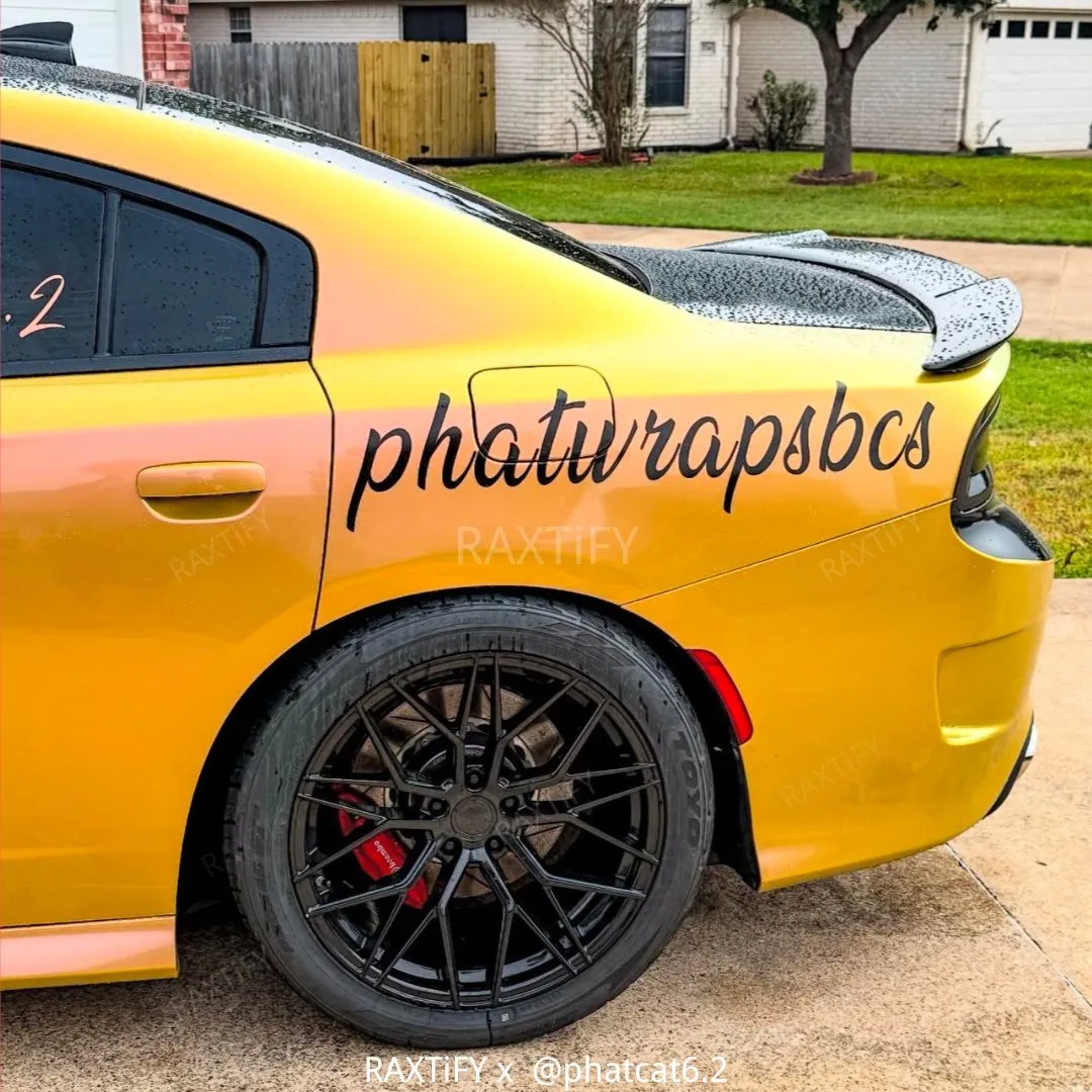 Color Shift Lemon Peach Vinyl Wrap