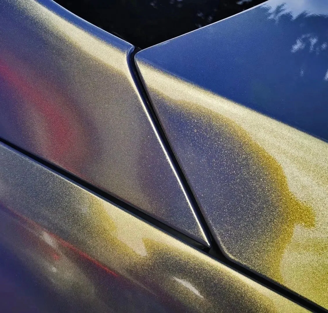 Color Shift Metallic Gray Gold Vinyl Wrap