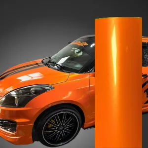 Color Shift Neon Gold Orange Vinyl Wrap