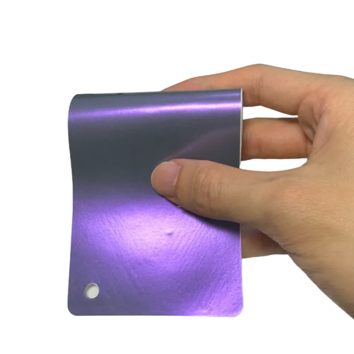 Color Shift Satin Gray Purple Vinyl Wrap