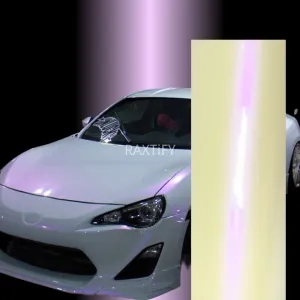 Color Shift White Purple Vinyl Wrap