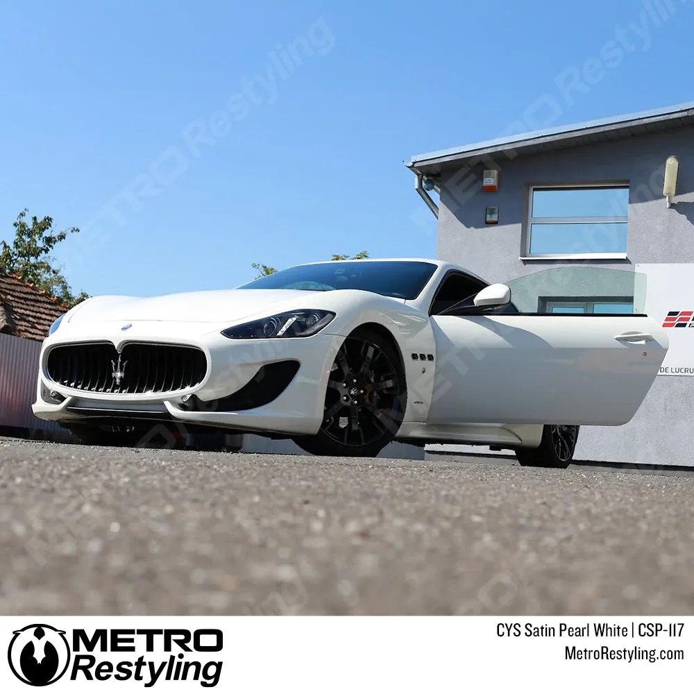 CYS Satin Pearl White Vinyl Wrap | CSP-117