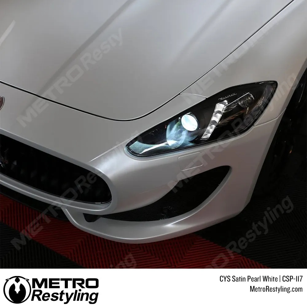 CYS Satin Pearl White Vinyl Wrap | CSP-117