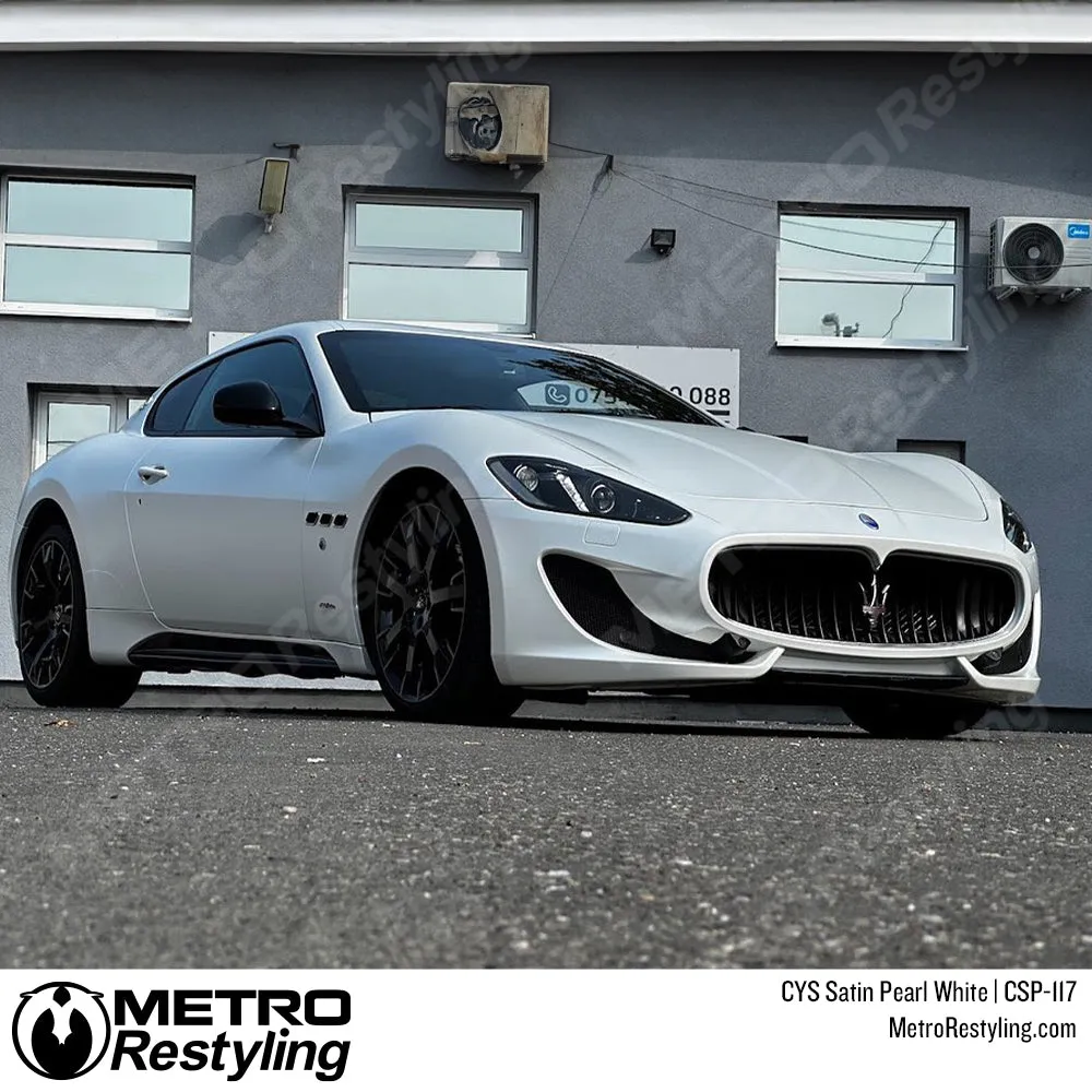 CYS Satin Pearl White Vinyl Wrap | CSP-117