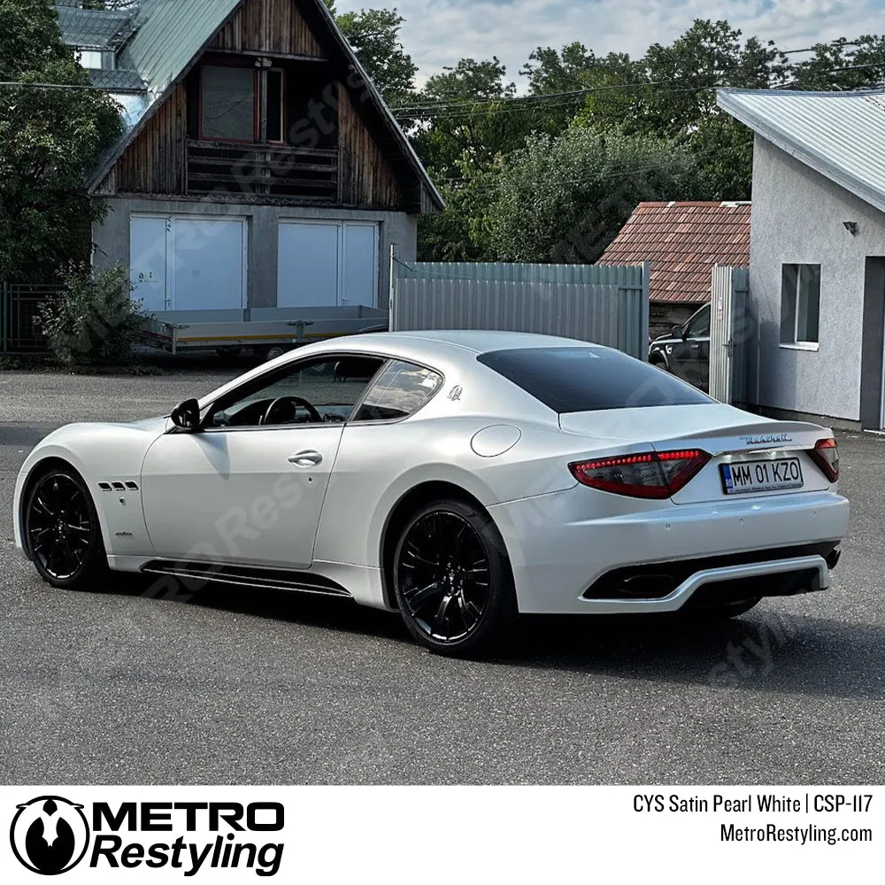 CYS Satin Pearl White Vinyl Wrap | CSP-117