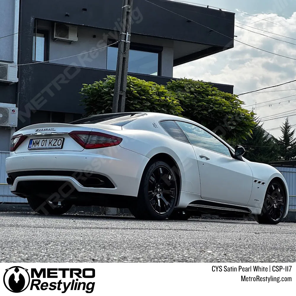 CYS Satin Pearl White Vinyl Wrap | CSP-117
