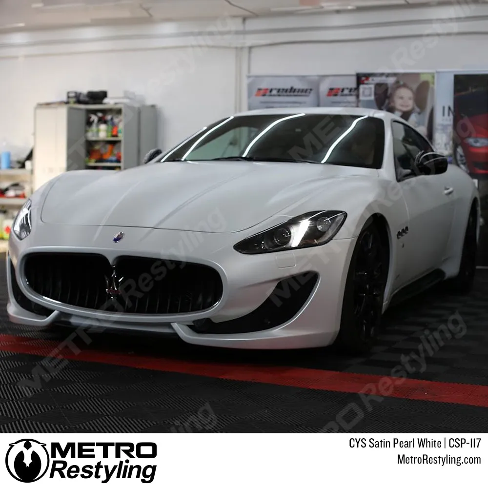 CYS Satin Pearl White Vinyl Wrap | CSP-117