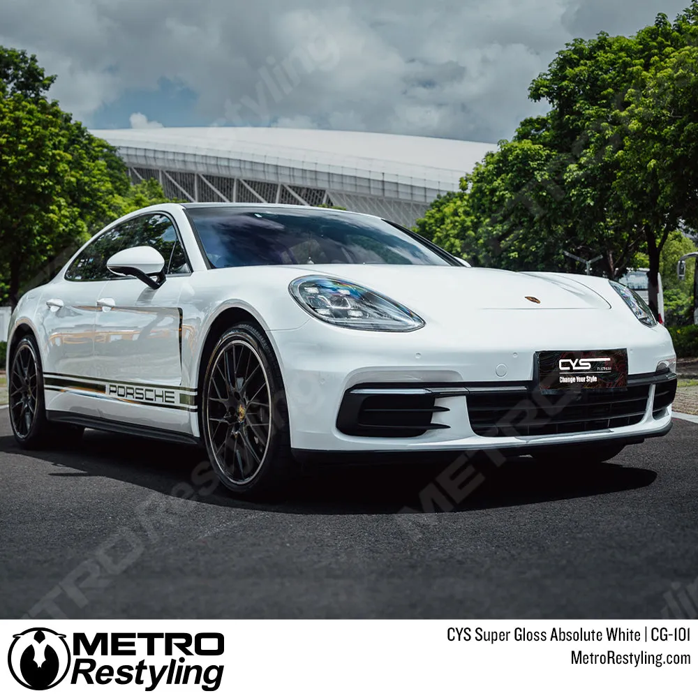 CYS Super Gloss Absolute White Vinyl Wrap | CG-101