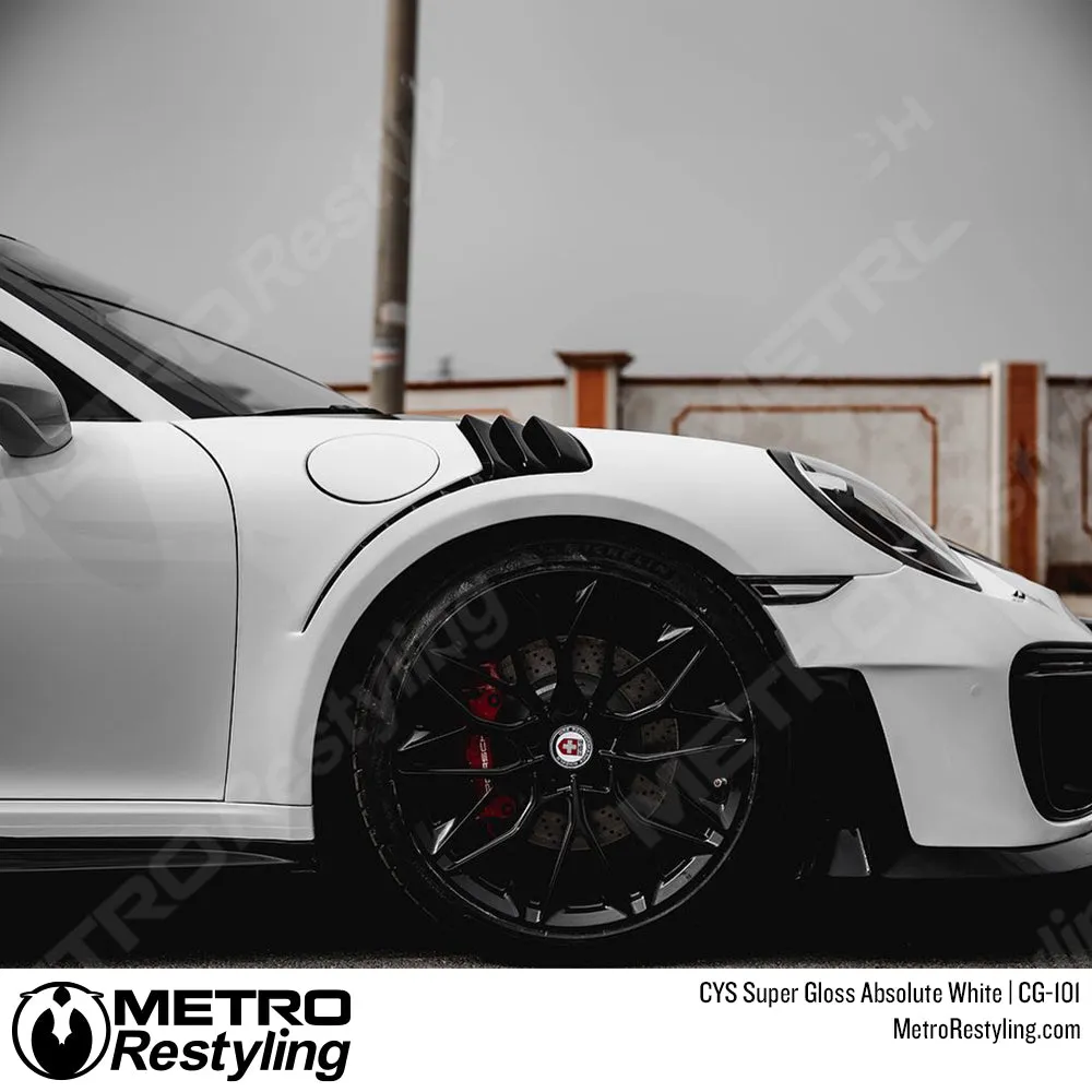 CYS Super Gloss Absolute White Vinyl Wrap | CG-101