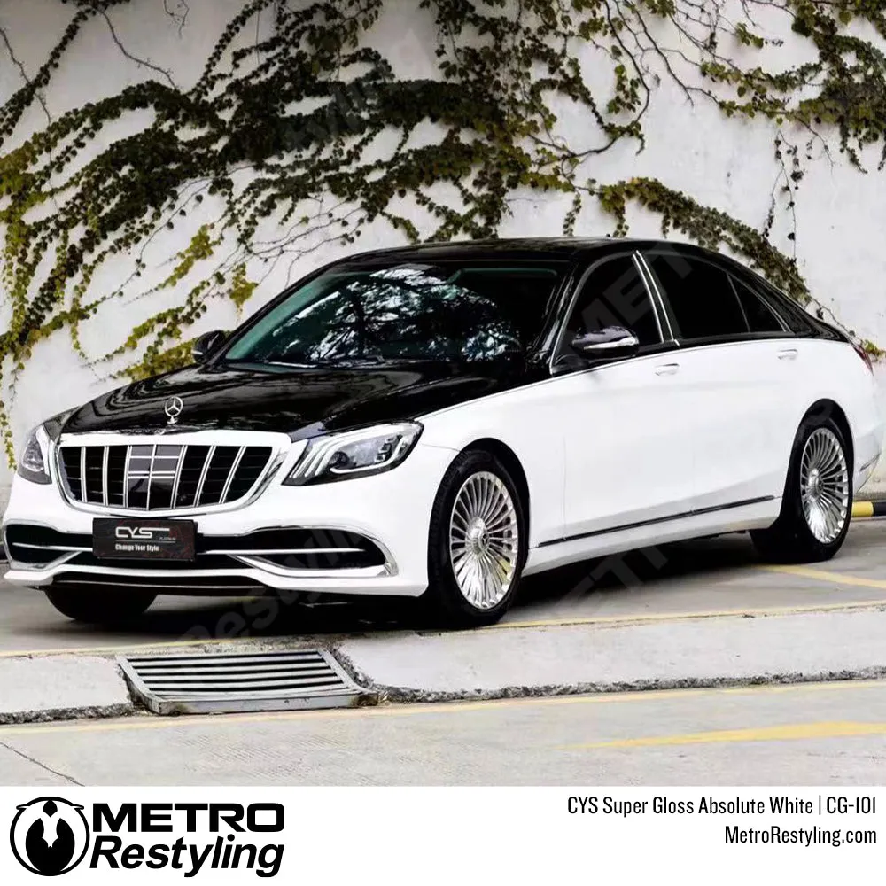 CYS Super Gloss Absolute White Vinyl Wrap | CG-101