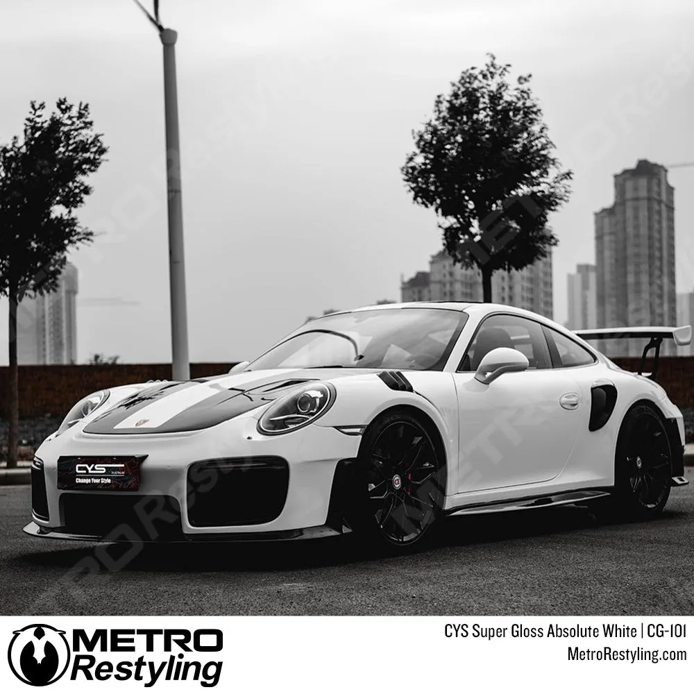 CYS Super Gloss Absolute White Vinyl Wrap | CG-101
