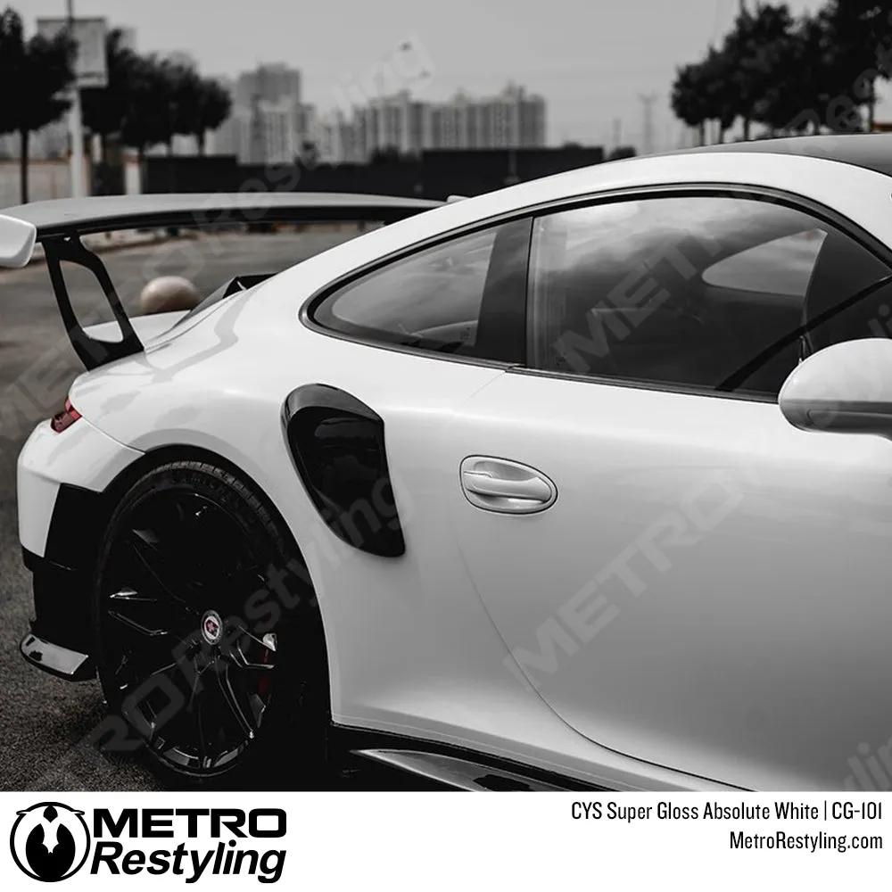 CYS Super Gloss Absolute White Vinyl Wrap | CG-101