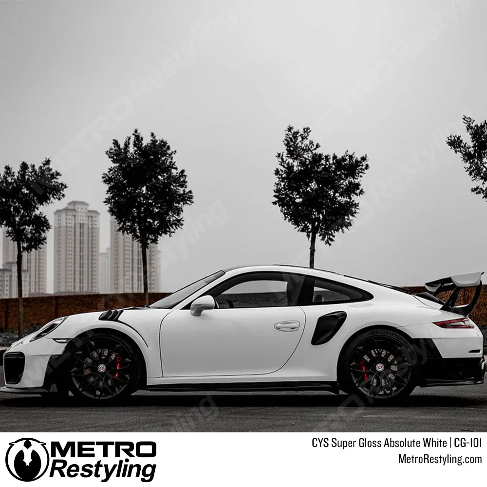 CYS Super Gloss Absolute White Vinyl Wrap | CG-101