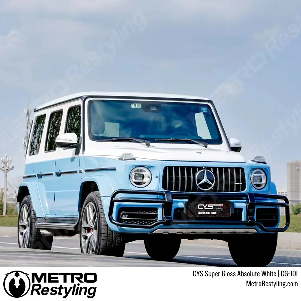 CYS Super Gloss Absolute White Vinyl Wrap | CG-101