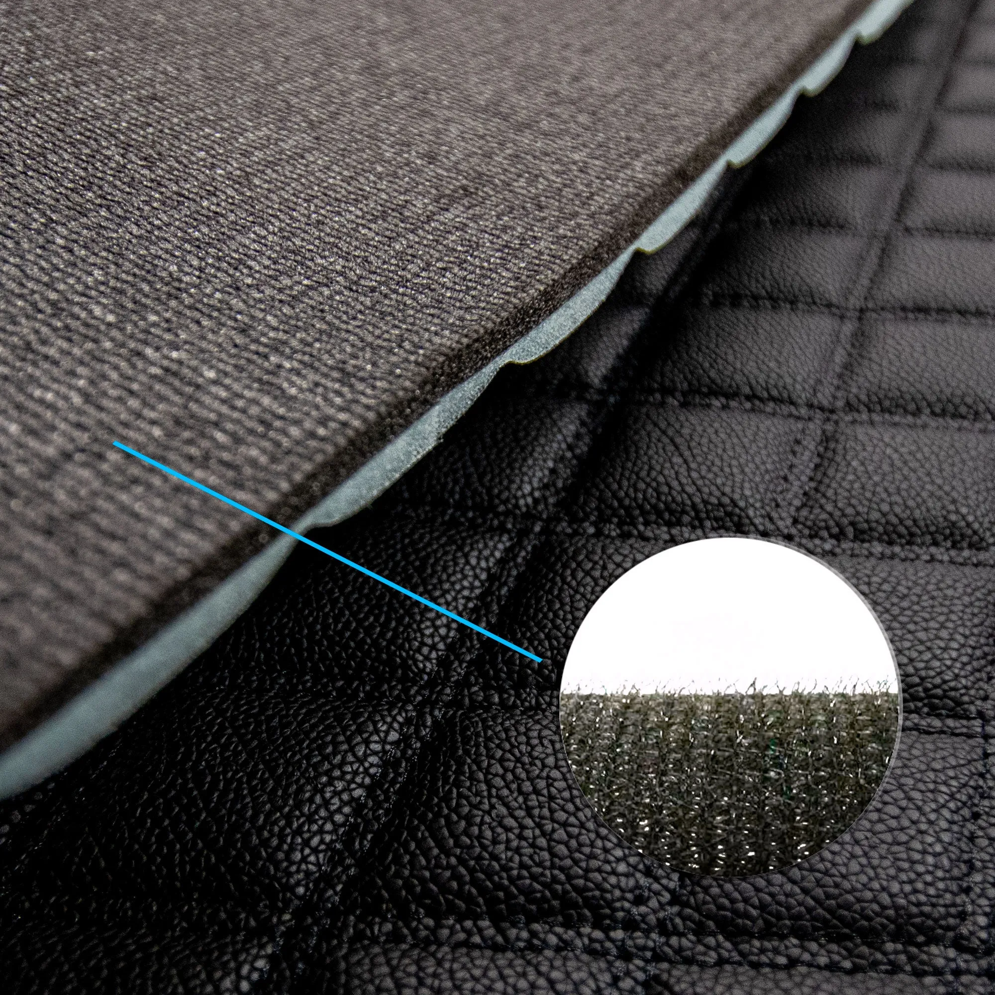 Deluxe Heavy-Duty Diamond Pattern Multi-Purpose Non-Slip Faux Leather Cargo Liner Black, 14