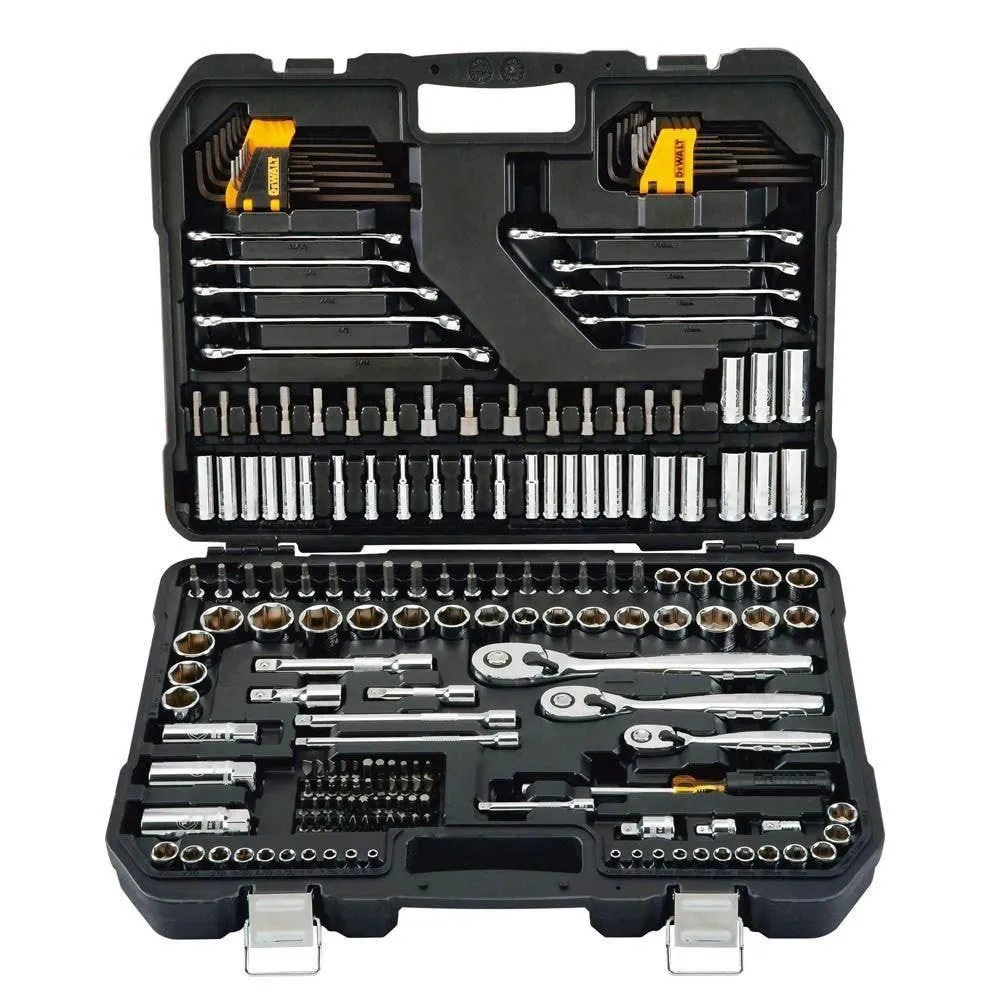 DEWALT DWMT75000-Drive Socket Set For Mechanics, 200-Piece, 1/4" & 3/8" & 1/2" Drive, Mm/SAE