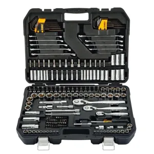 DEWALT DWMT75000-Drive Socket Set For Mechanics, 200-Piece, 1/4" & 3/8" & 1/2" Drive, Mm/SAE