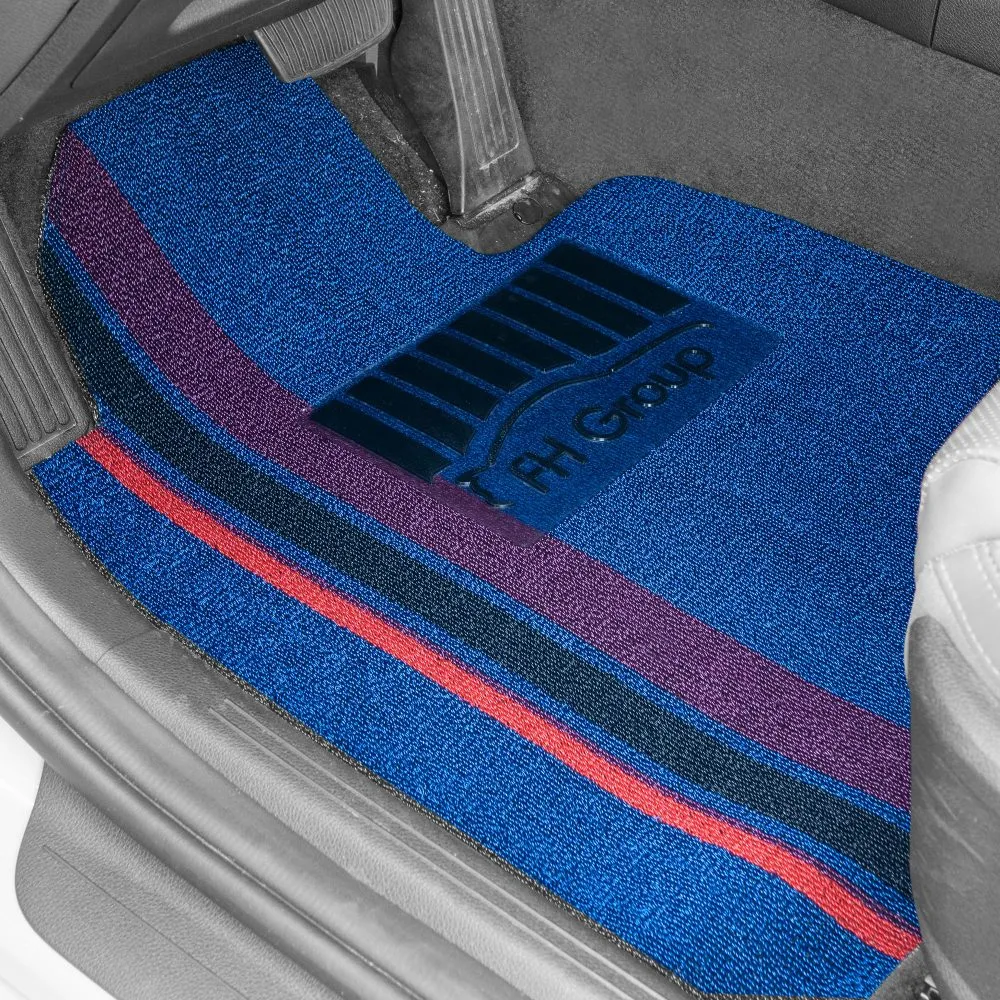 DIY Ultra Waterproof Trimmable Non-Slip Vinyl Floor Mats Striped Blue