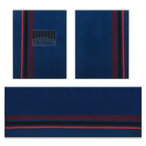 DIY Ultra Waterproof Trimmable Non-Slip Vinyl Floor Mats Striped Blue