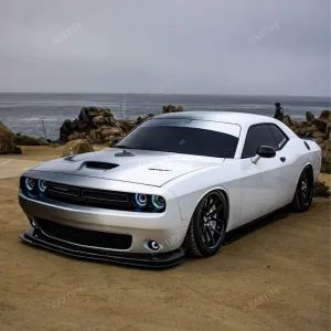 Dodge Challenger Black to White Gradient Vinyl Wrap