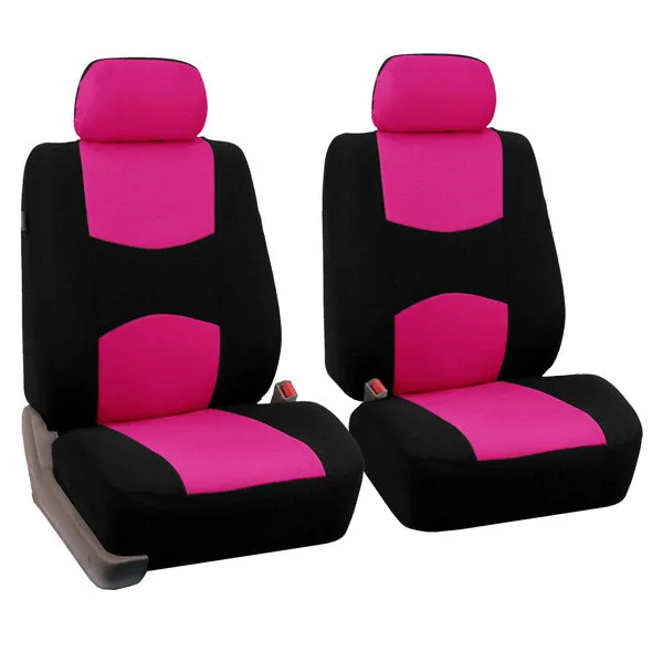 Flat Cloth Seat Covers - Full Set Pink