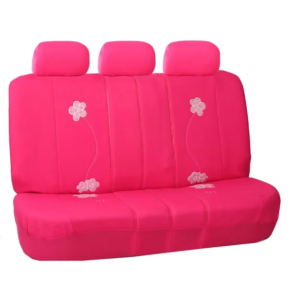Floral Seat Covers - Full Set Pink