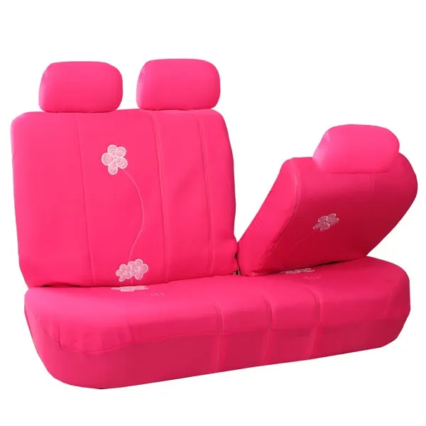 Floral Seat Covers - Full Set Pink