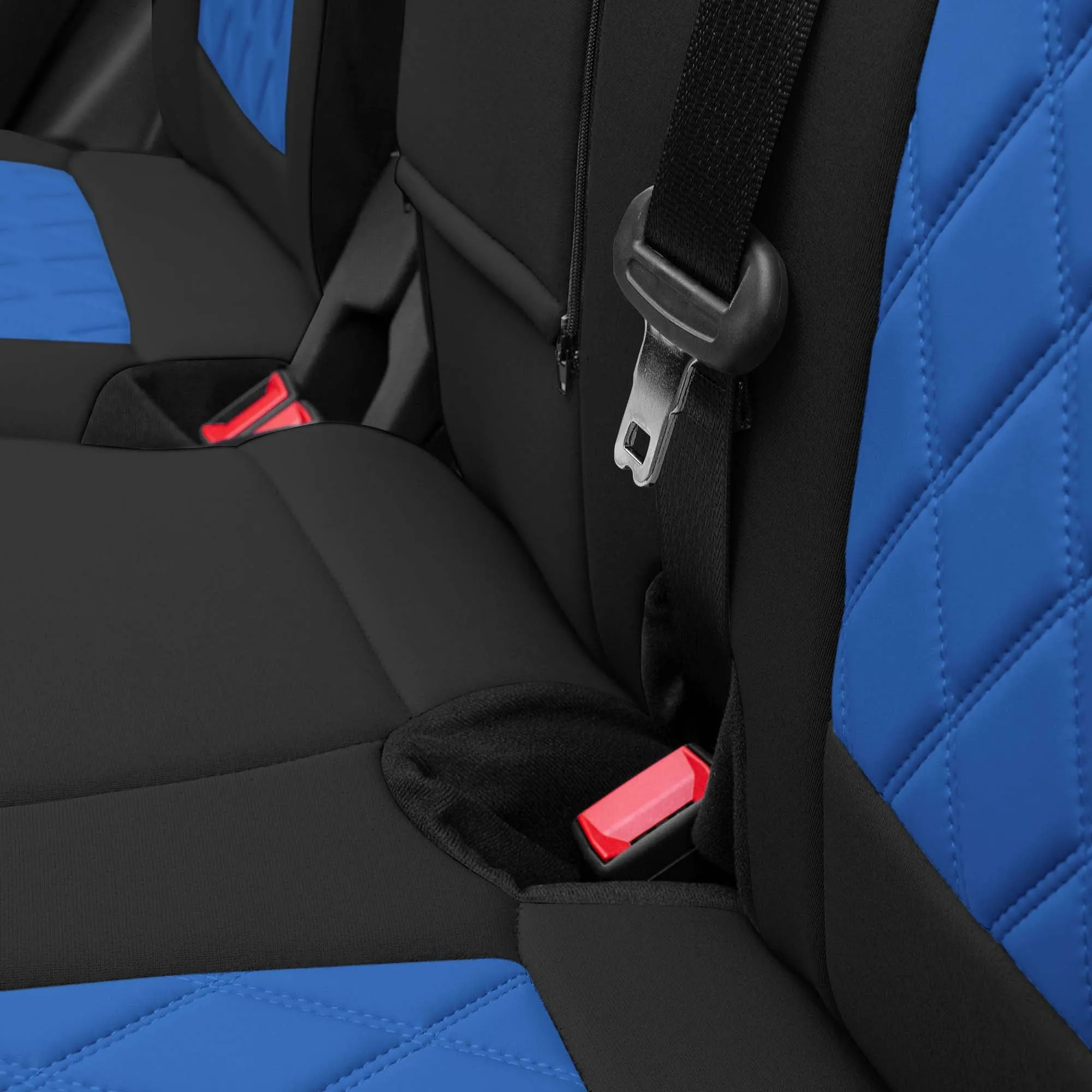 Ford Bronco Full Size SUV 2021-2024 - Rear Set Seat Covers  - Blue Ultraflex Neoprene