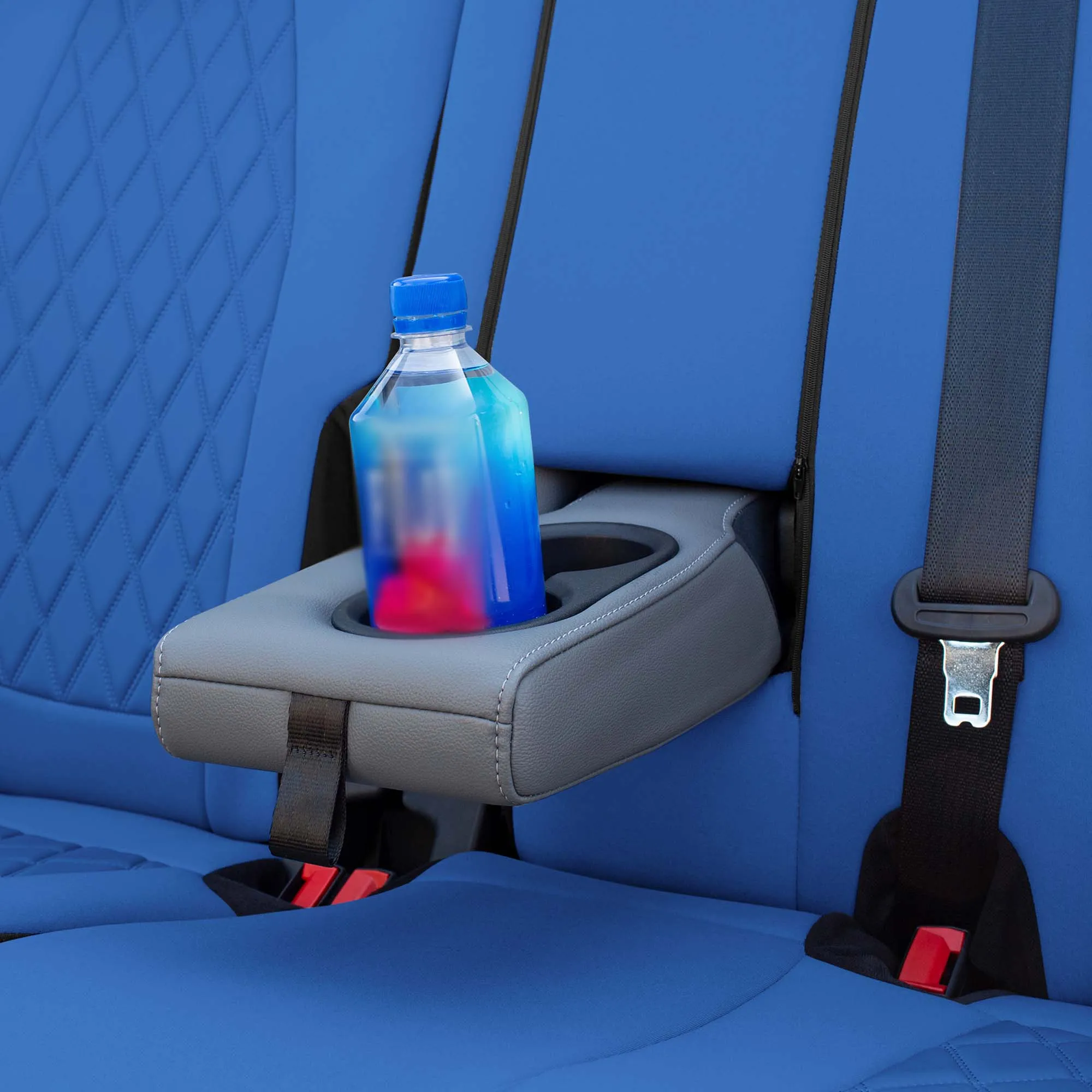 Ford Bronco Full Size SUV 2021-2024 - Rear Set Seat Covers  - Solid Blue Ultraflex Neoprene