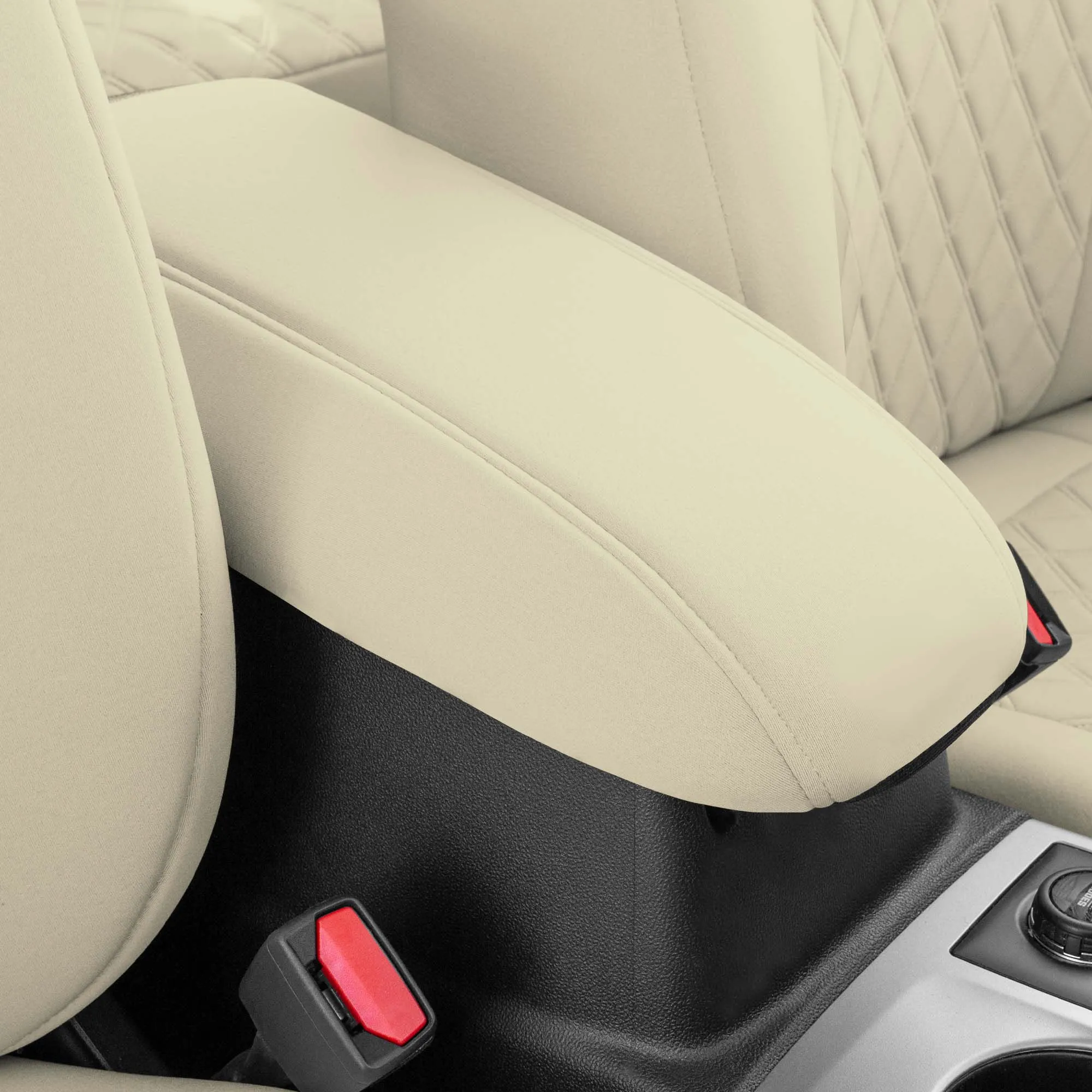 Ford Bronco Sport 2021-2024 - Full Set Seat Covers  -  Solid Beige Ultraflex Neoprene