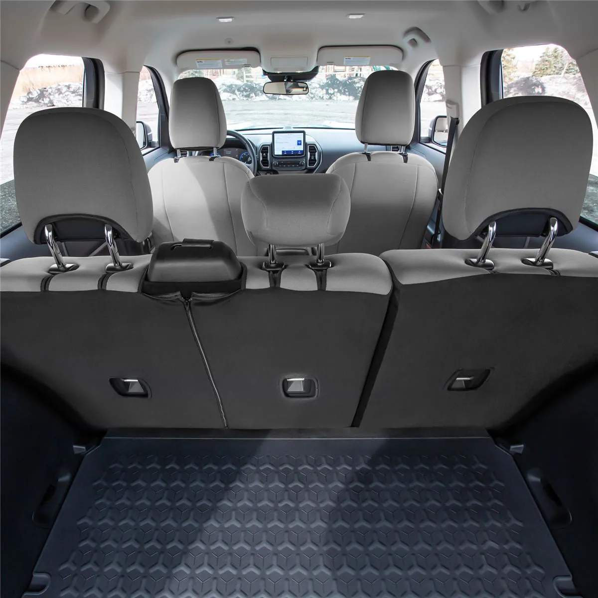 Ford Bronco Sport 2021-2024 - Full Set Seat Covers  - Solid Gray Ultraflex Neoprene