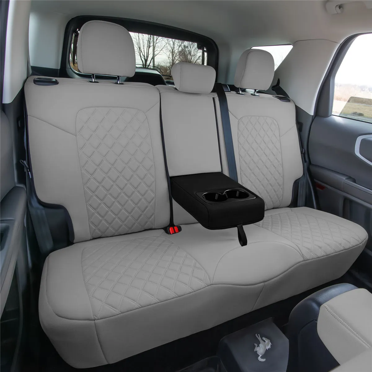 Ford Bronco Sport 2021-2024 - Full Set Seat Covers  - Solid Gray Ultraflex Neoprene