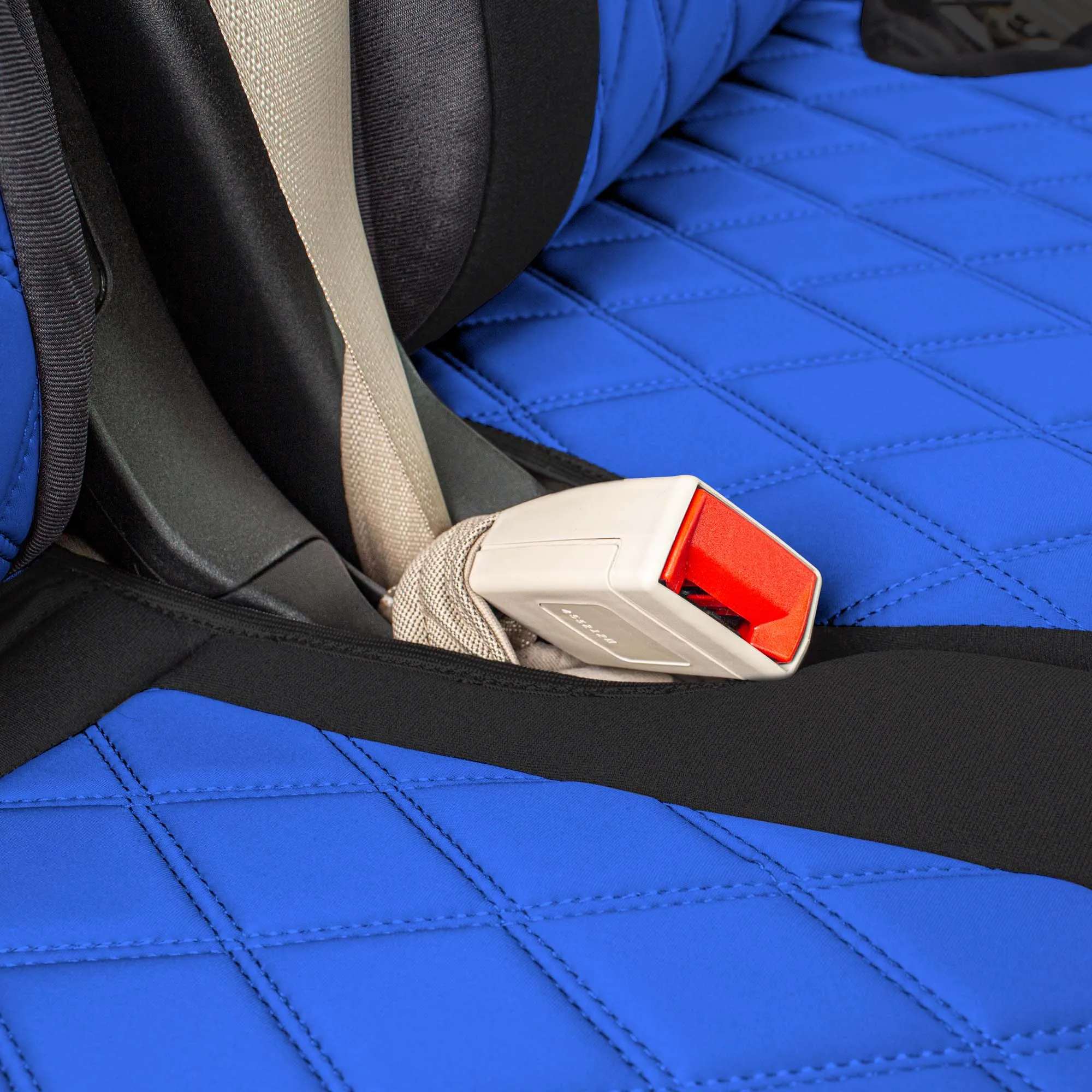 Ford Explorer Base 2020-2024  - 2nd Row Set Seat Covers  -  Blue Ultraflex Neoprene