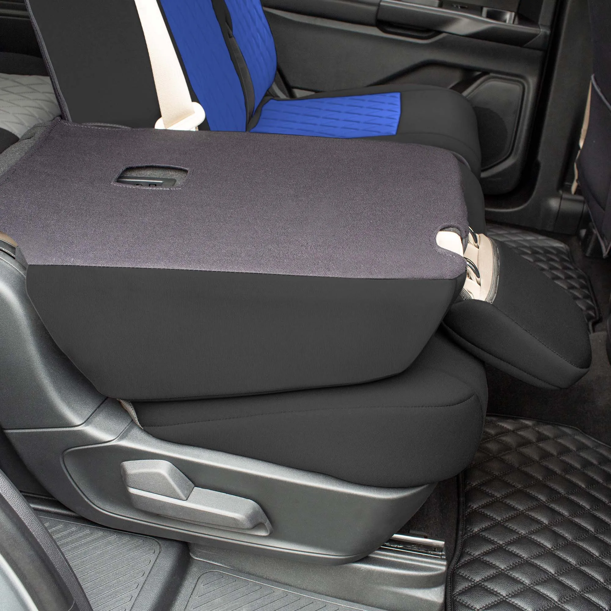 Ford Explorer Base 2020-2024  - 2nd Row Set Seat Covers  -  Blue Ultraflex Neoprene