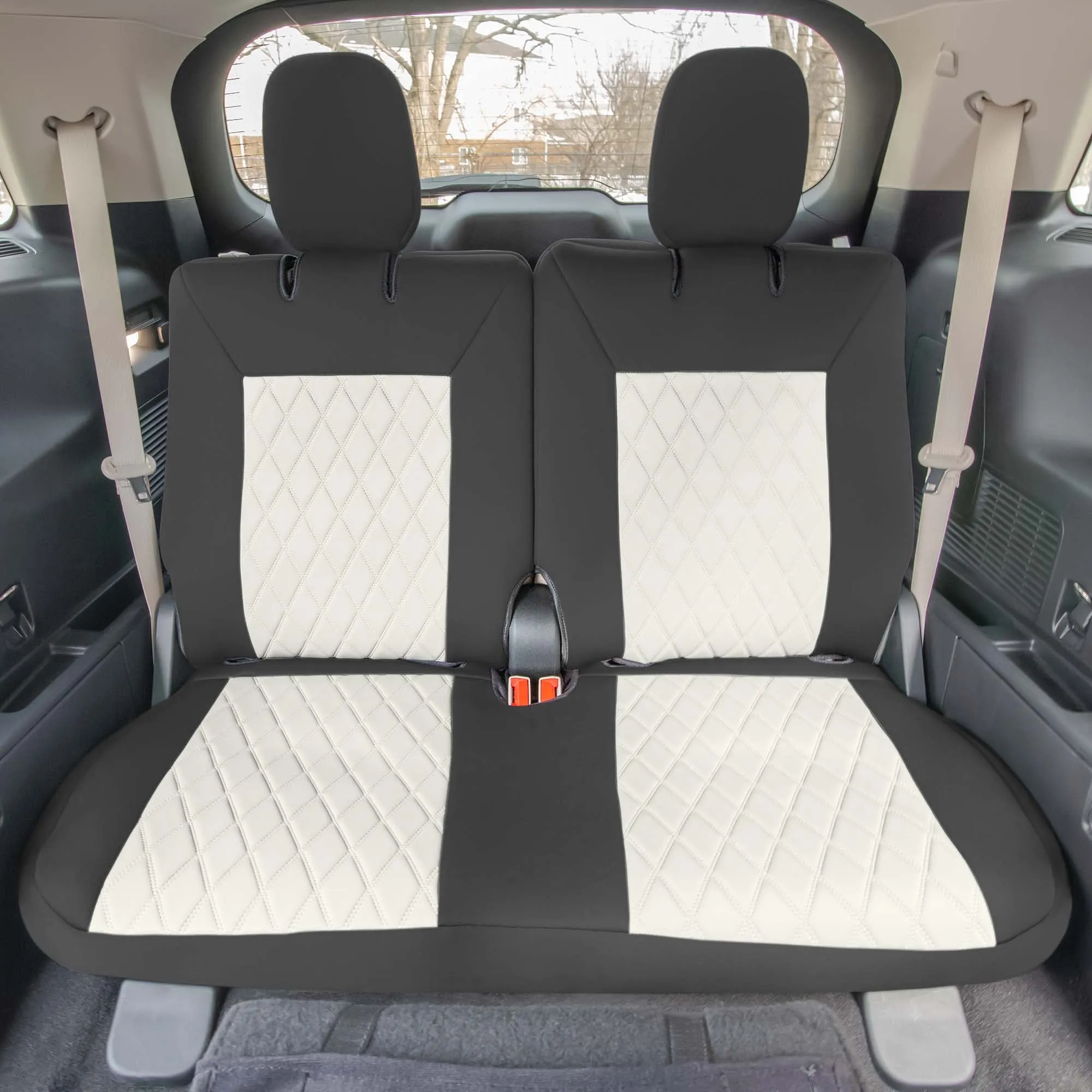 Ford Explorer Base 2020-2024  - Full Set Seat Covers  -  Beige Ultraflex Neoprene