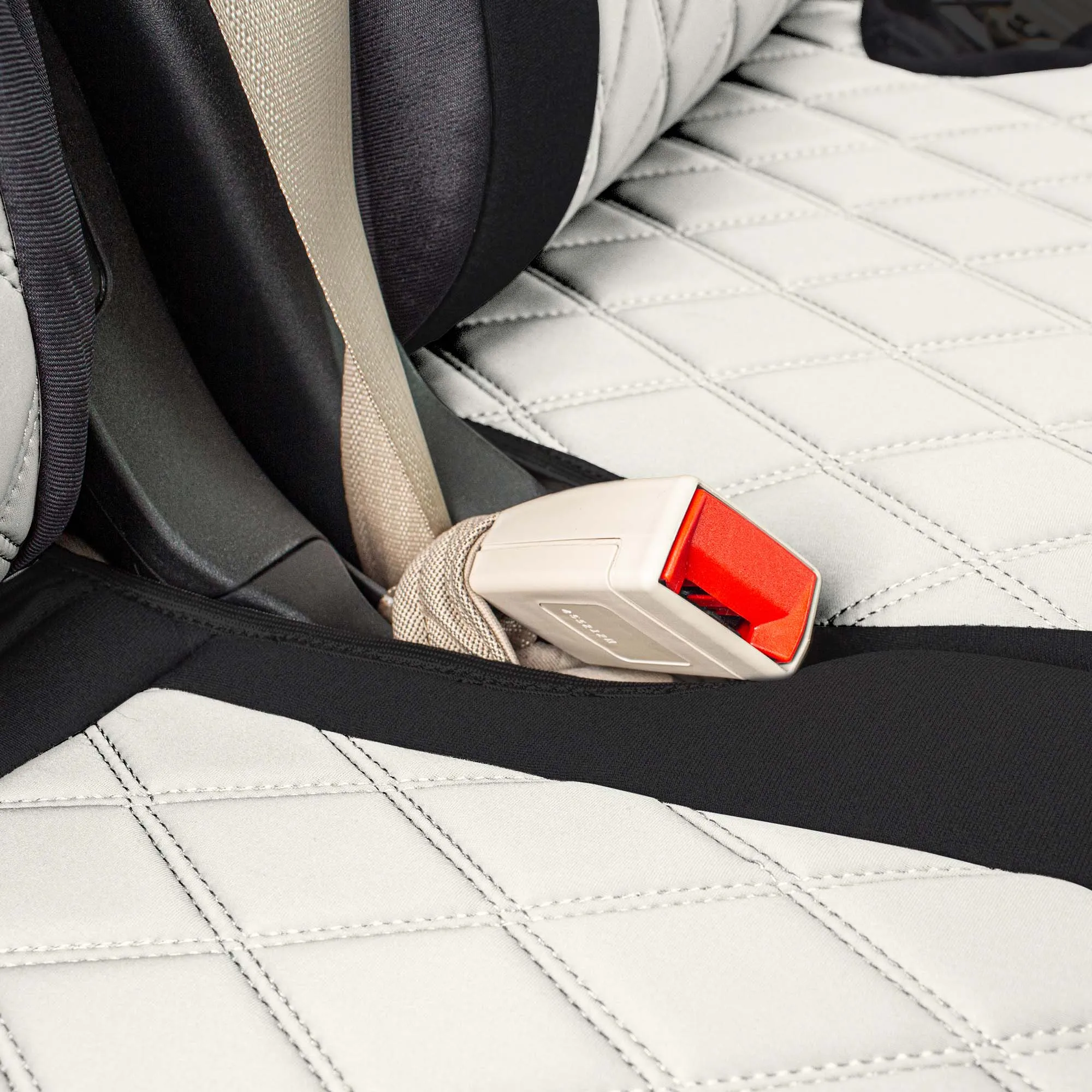 Ford Explorer Base 2020-2024  - Full Set Seat Covers  -  Beige Ultraflex Neoprene