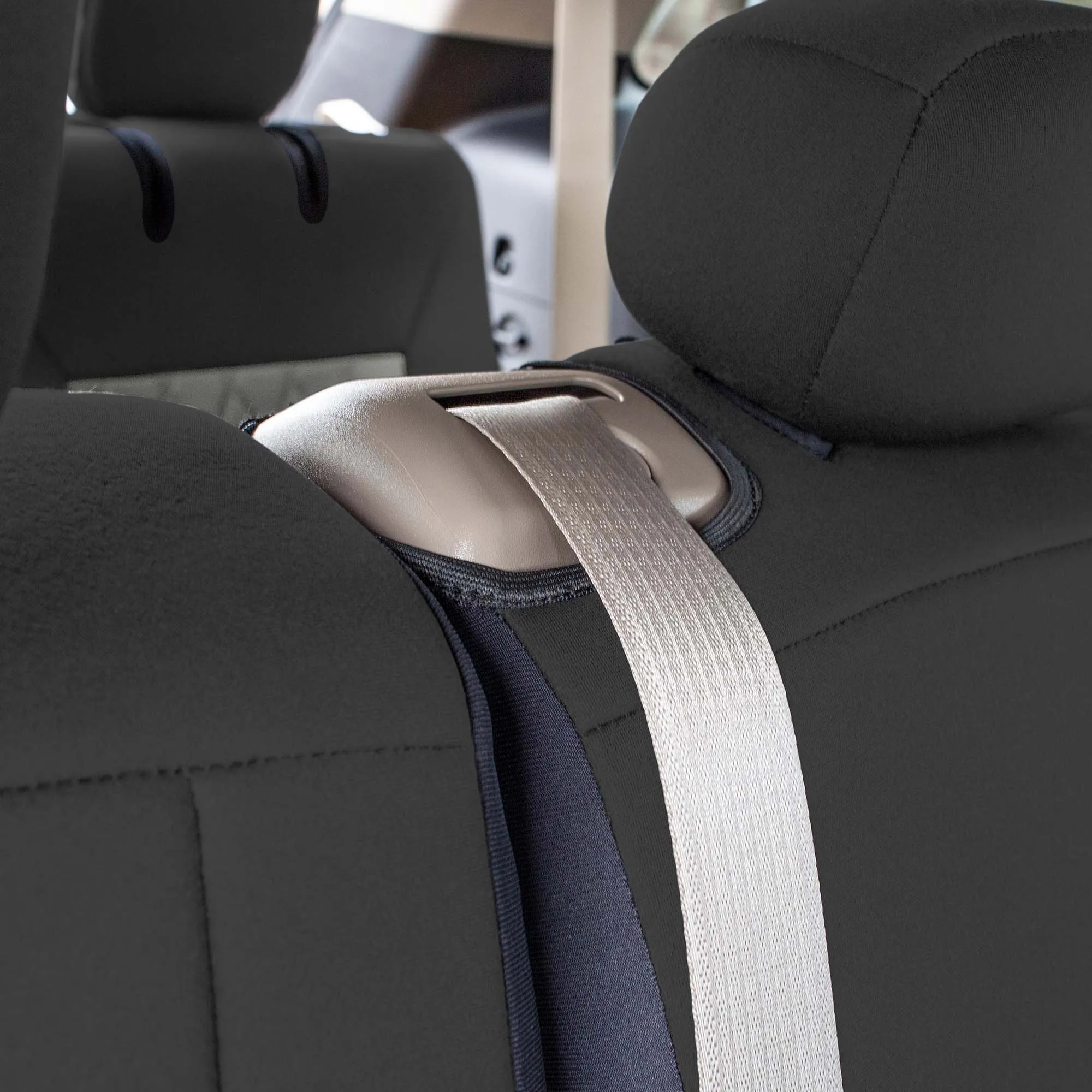 Ford Explorer Base 2020-2024  - Full Set Seat Covers  -  Beige Ultraflex Neoprene