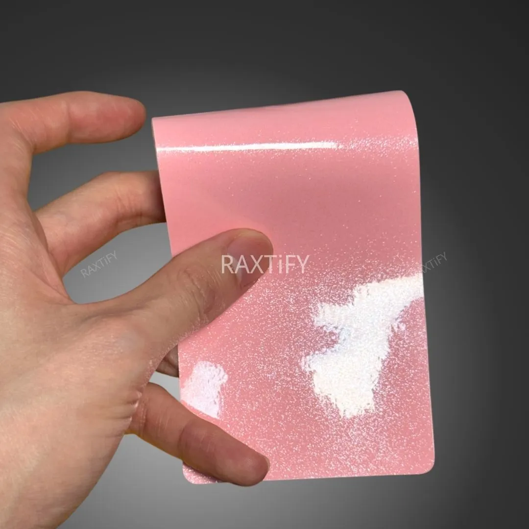 Gloss Diamond Pearl Peach Pink Vinyl Wrap