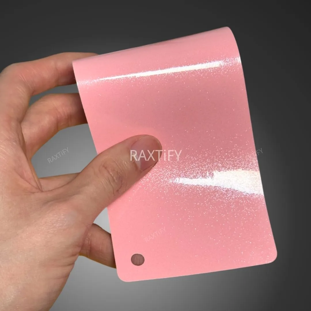 Gloss Diamond Pearl Peach Pink Vinyl Wrap